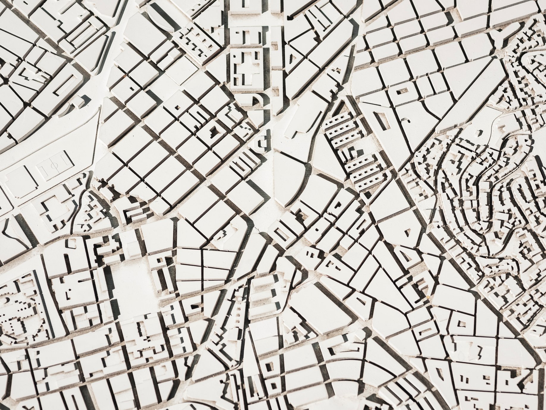 Architecture Model Urban map layout plan Capital city