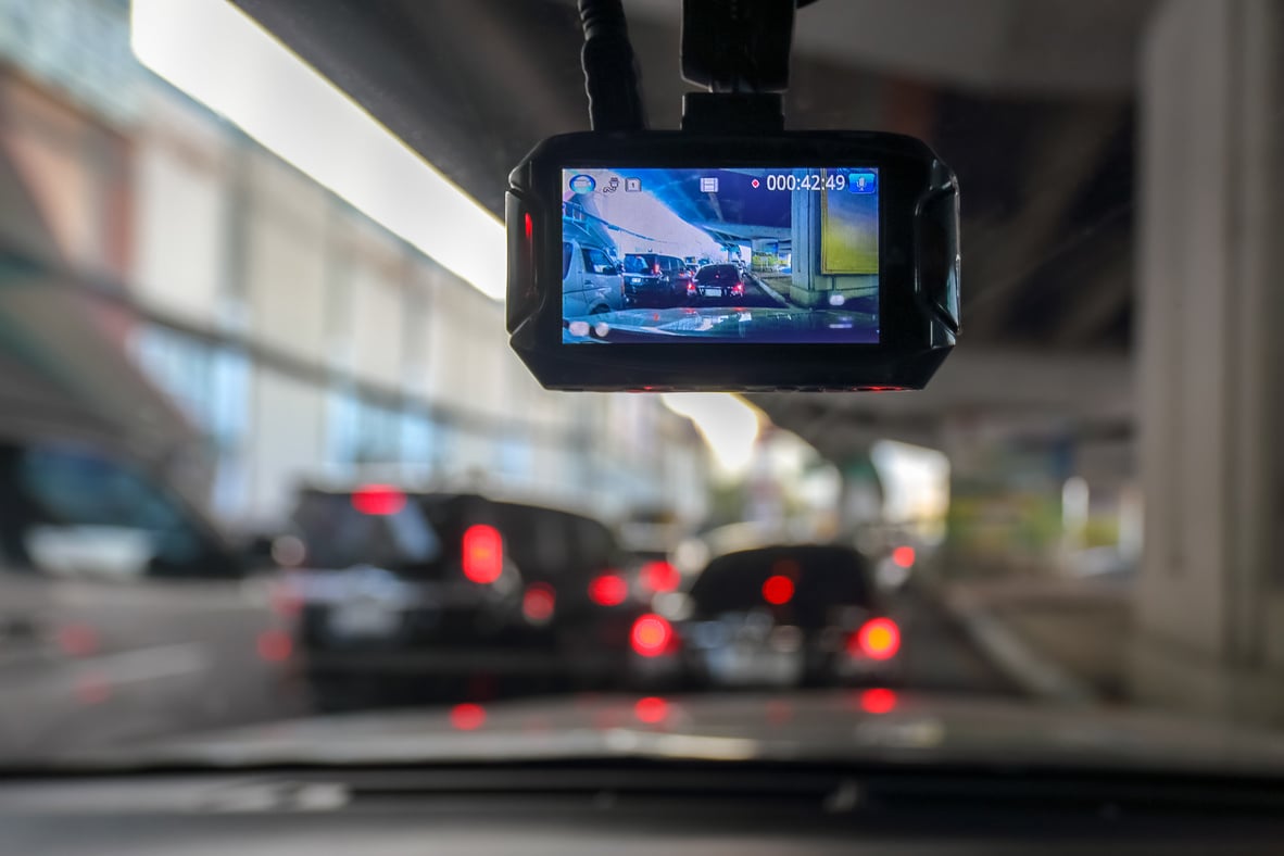 Dash Camera or Car Video Recorder in Car